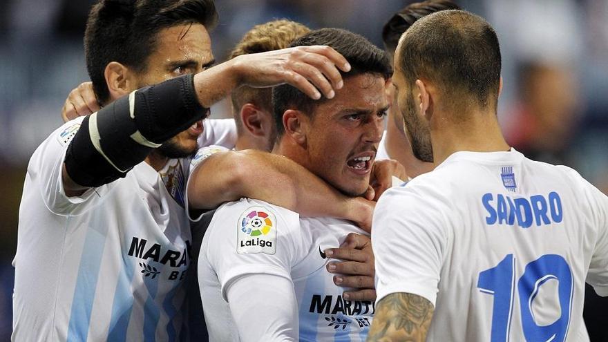 Pablo Fornals, en su etapa en el Málaga CF