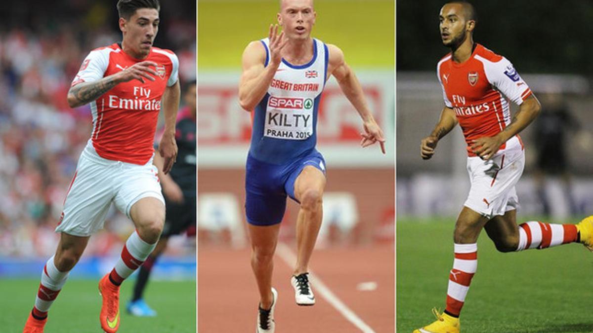 Richard Kilty quiere retar a Héctor Bellerín y Theo Walcott