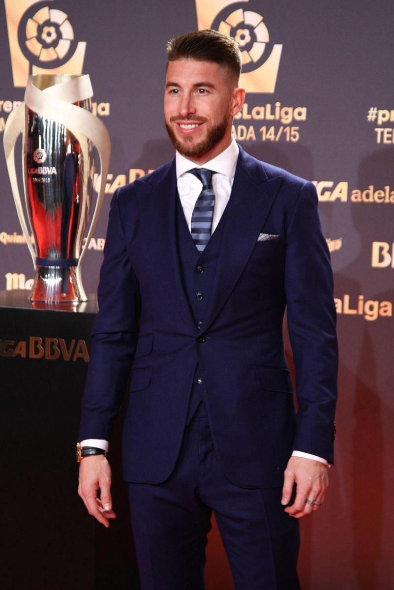 Sergio Ramos en los premios de la Liga 2015