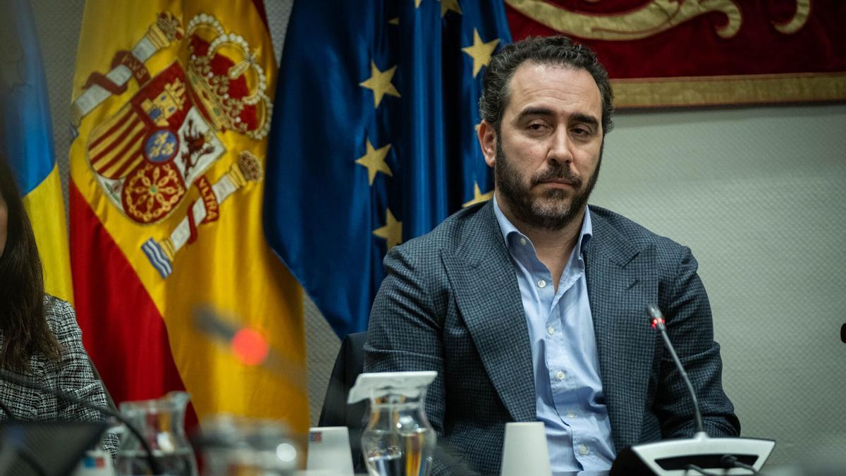 Víctor de Aldama acude a la comisión de investigación del 'caso Mascarillas' en el Parlamento de Canarias