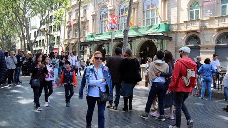 Ambient a les Rambles de Barcelona