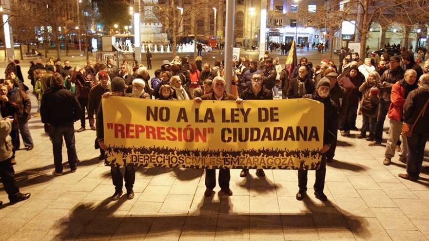 Protesta en contra de la &#039;ley mordaza&#039;