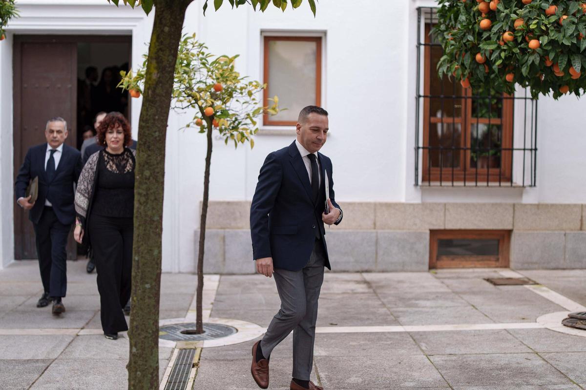 El portavoz de Vox en la Asamblea de Extremadura, Óscar Fernández Calle.