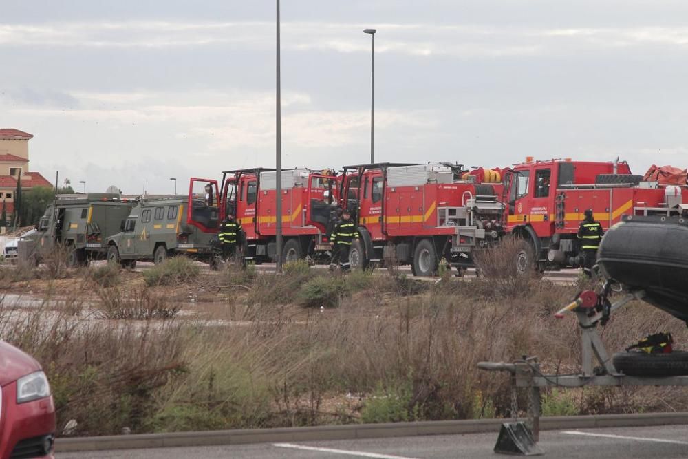 La UME monta su base en Los Alcázares para ayudar