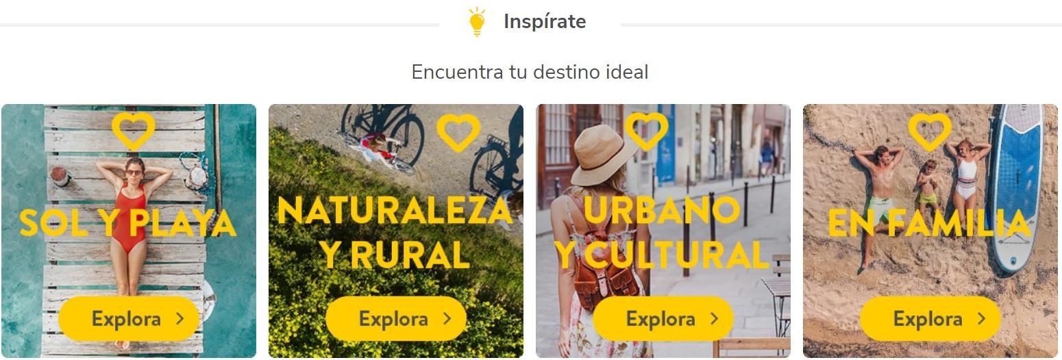 Captura de la página web de Vueling. 