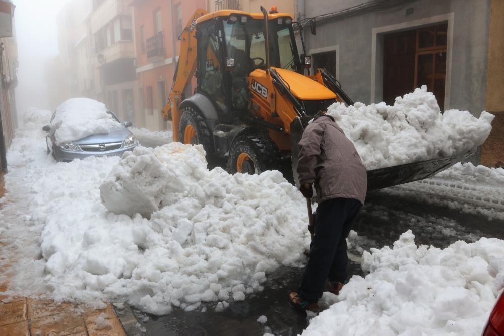 Intensa nevada en Alcoy