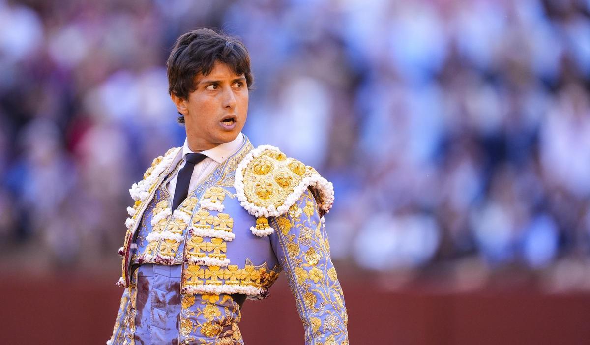 Andrés Roca Rey en la plaza de toros de Sevilla en la pasada Feria de Abril