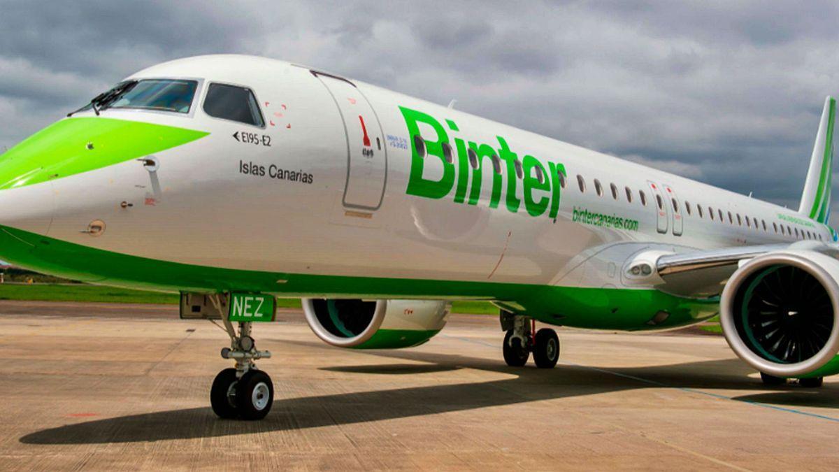 Avión de la compañía Binter.