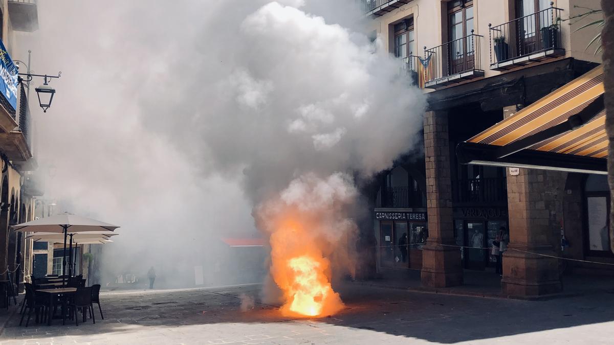 La tronada de dijous del Corpus de Solsona celebrat l&#039;any 2021