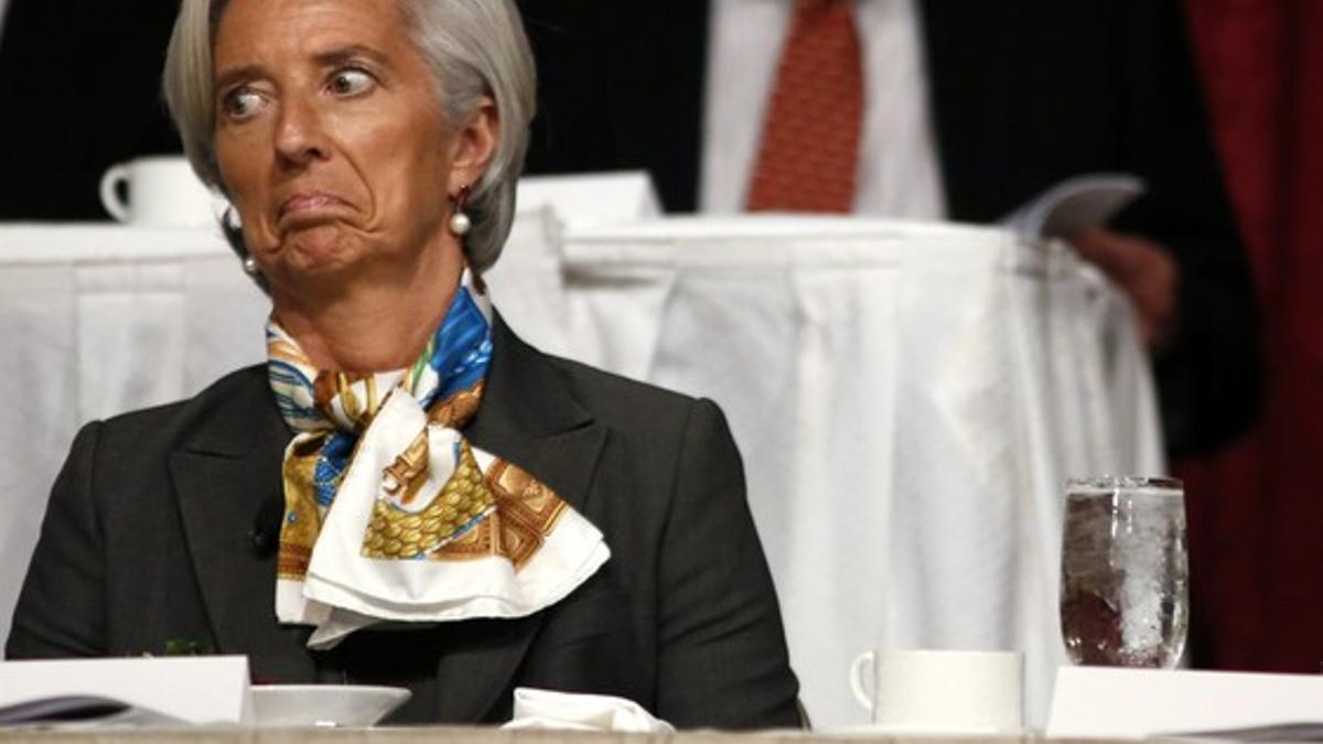 La directora del FMI, Christine Lagarde, el pasado 10 de abril en Nueva York.