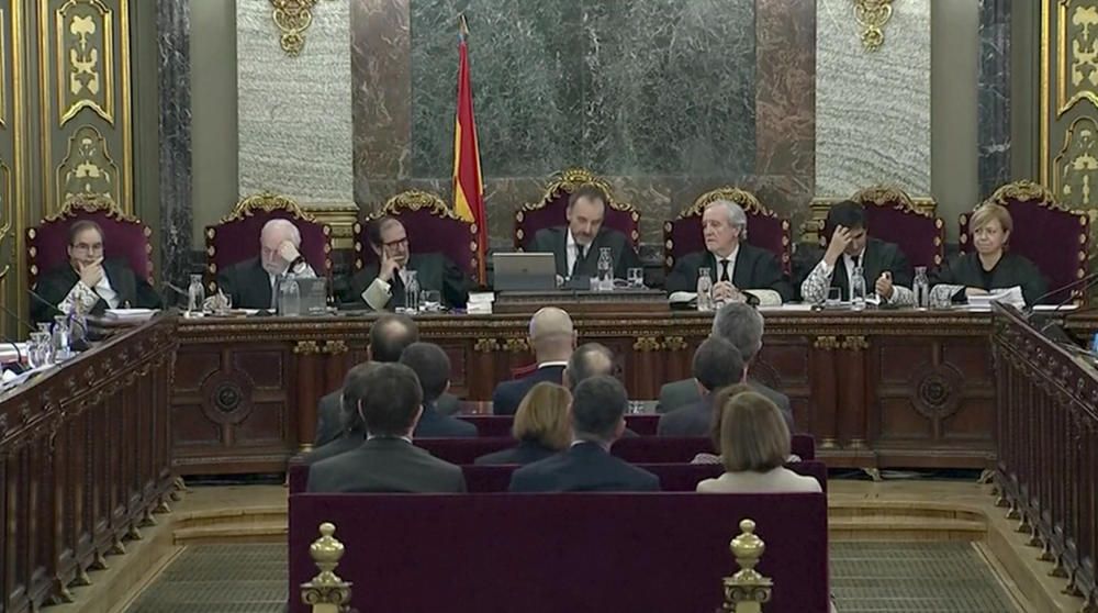 Els acusats del judici del Procés al Tribunal Suprem