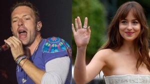 Chris Martin y Dakota Johnson.