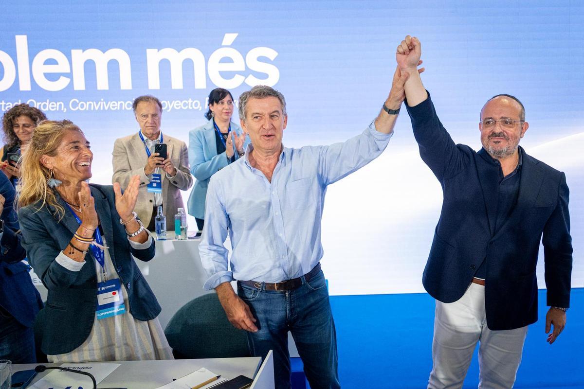 Alberto Núñez Feijóo con Alejandro Fernández.