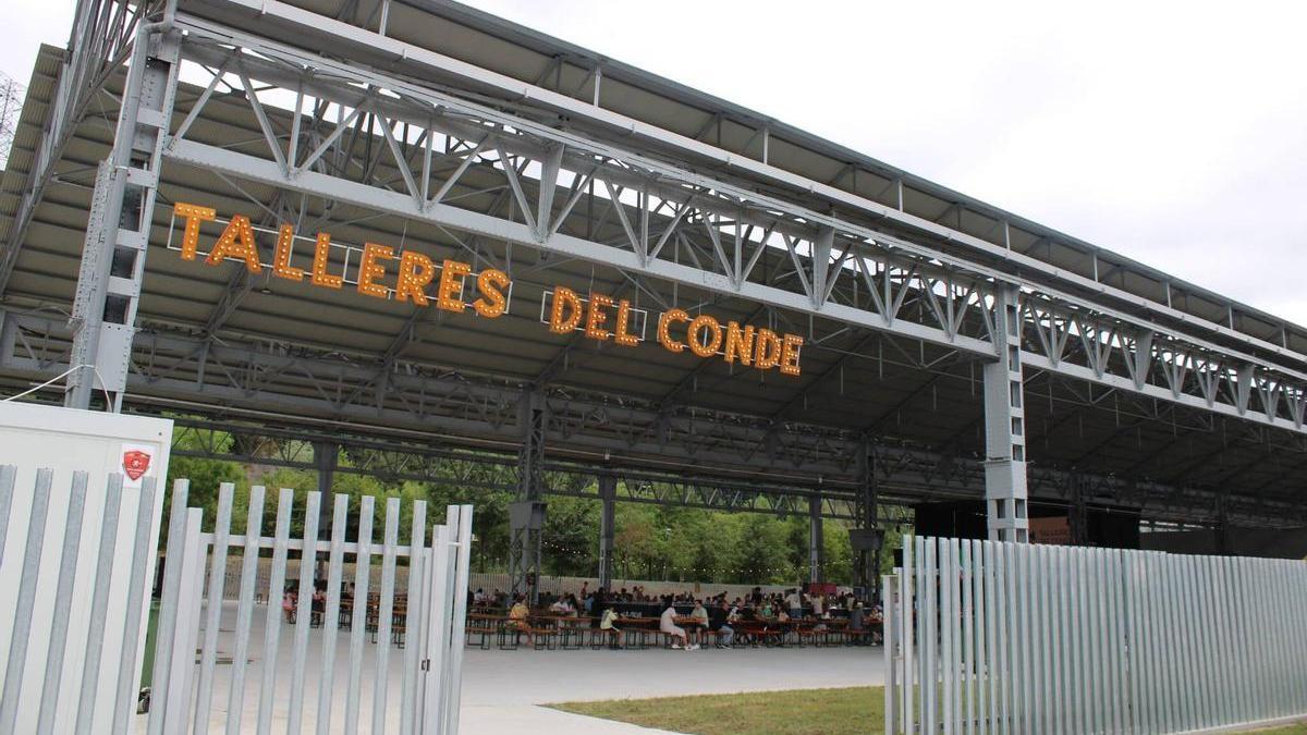 Talleres del Conde, en los días de su fiesta de inauguración.