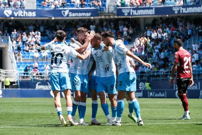 El Málaga CF - AD Mérida, en fotos