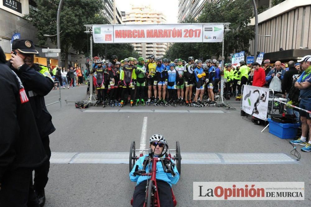 Murcia Maratón. Salida patinadores