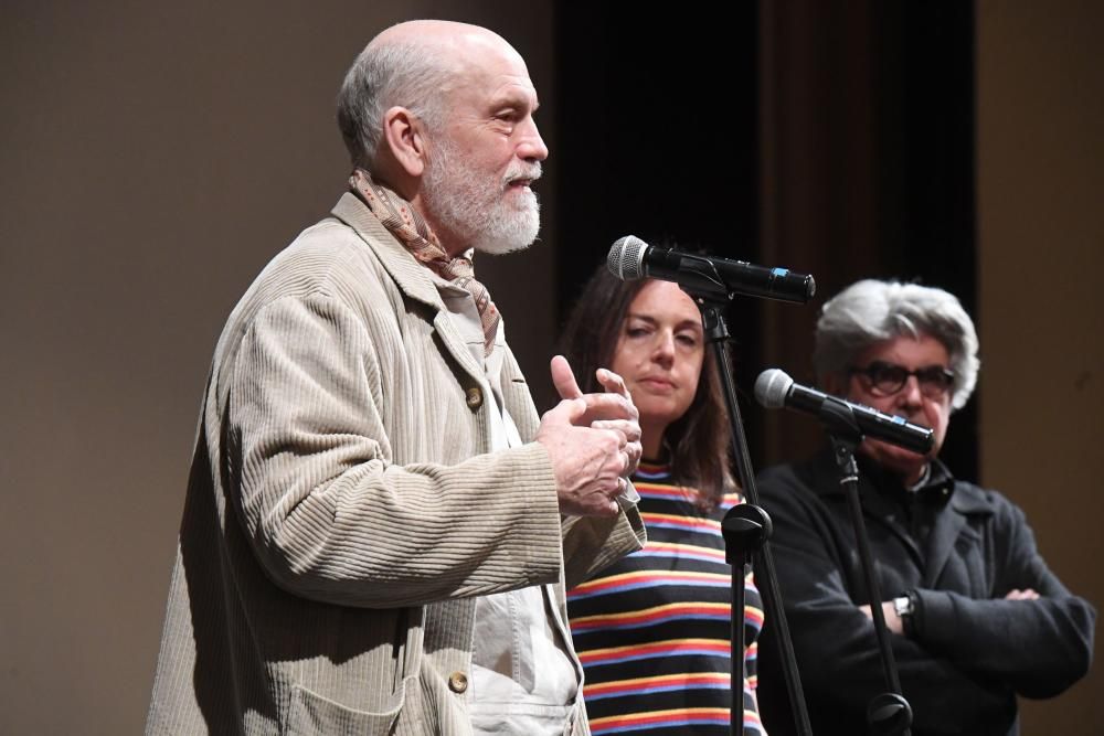 John Malkovich, en el teatro Colón de A Coruña