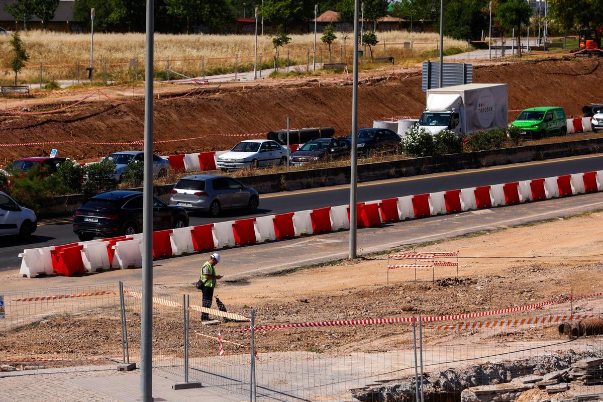 Córdoba. Obras de la ronda Norte. Zona Hipercor
