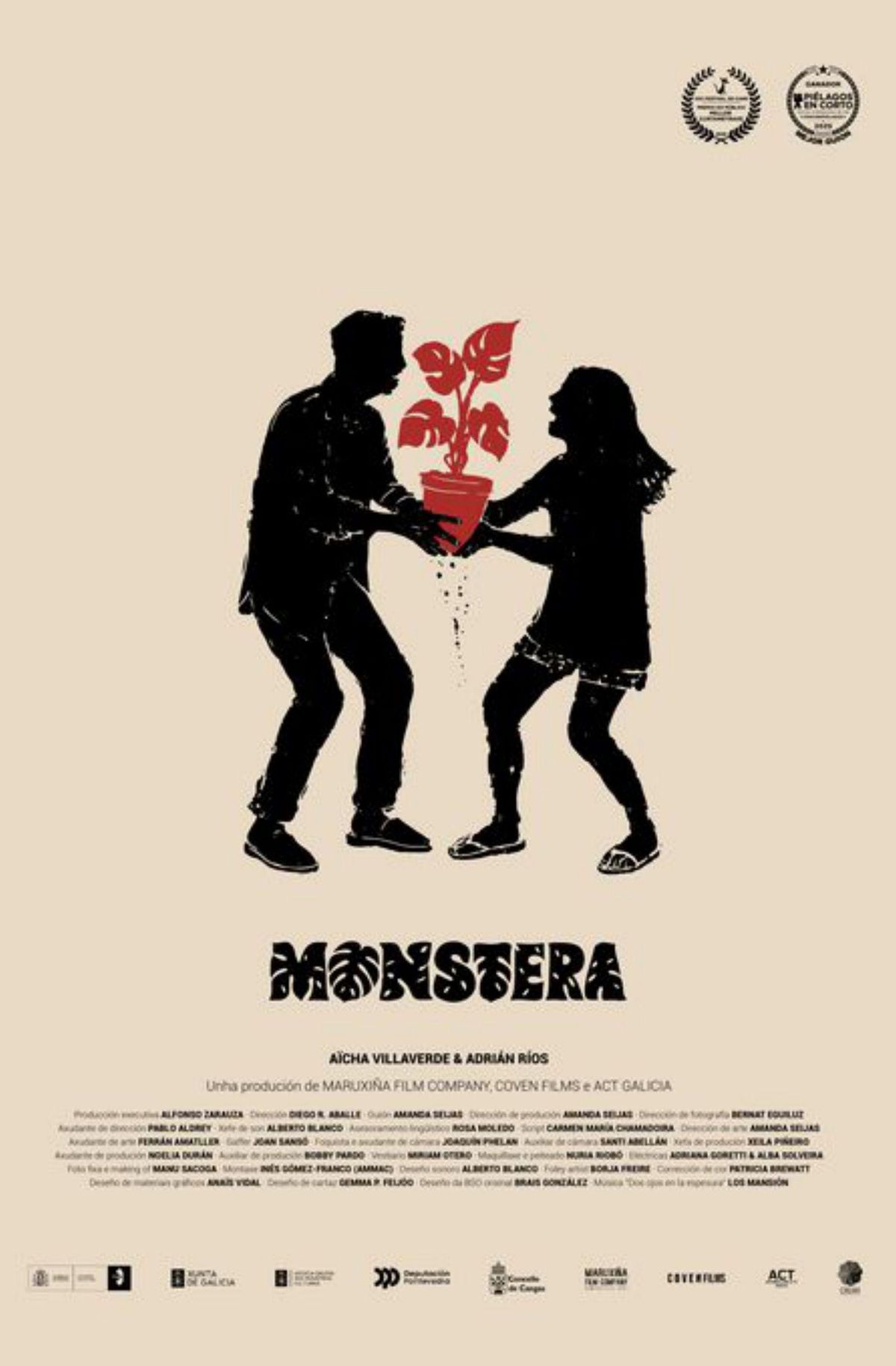 Cartel del corto ‘Monstera’.