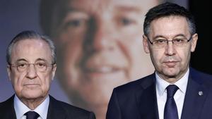 Bartomeu y Florentino en el memorial de Núñez.