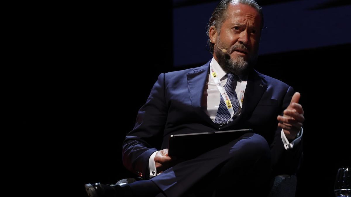 Juan Carlos Escotet, esta mañana, durante su ponencia en el Vigo Global Summit.