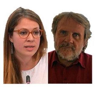 Janet Sanz y Antoni Salvadó