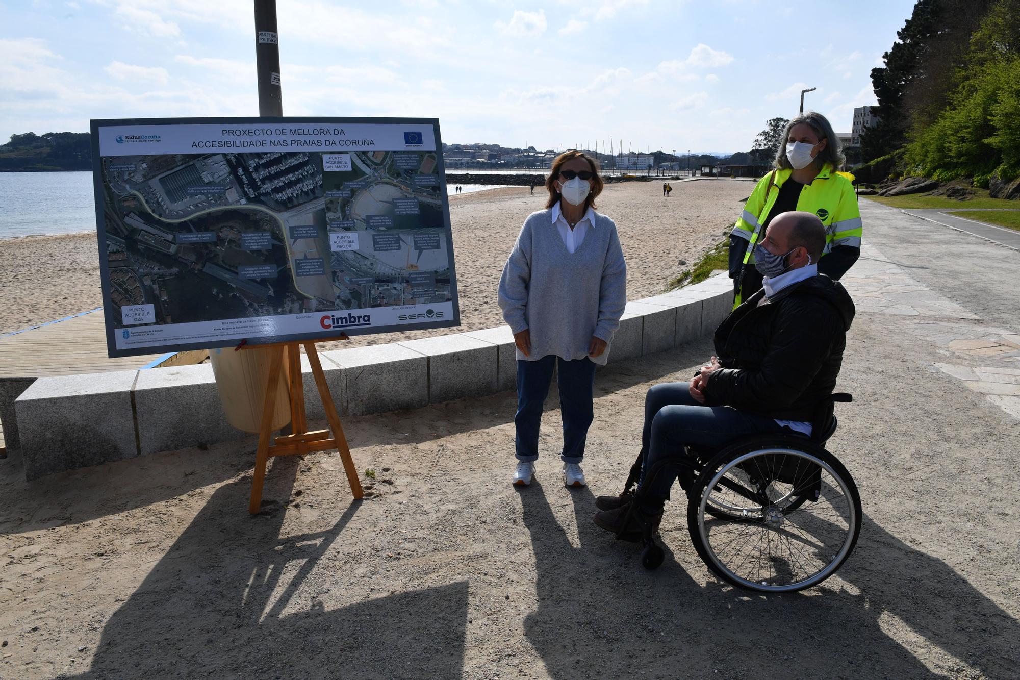 Obras en los paseos de acceso a las playas