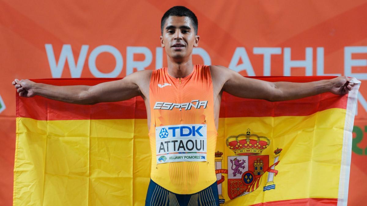 Mohamed Attaoui, bronce en 800 metros