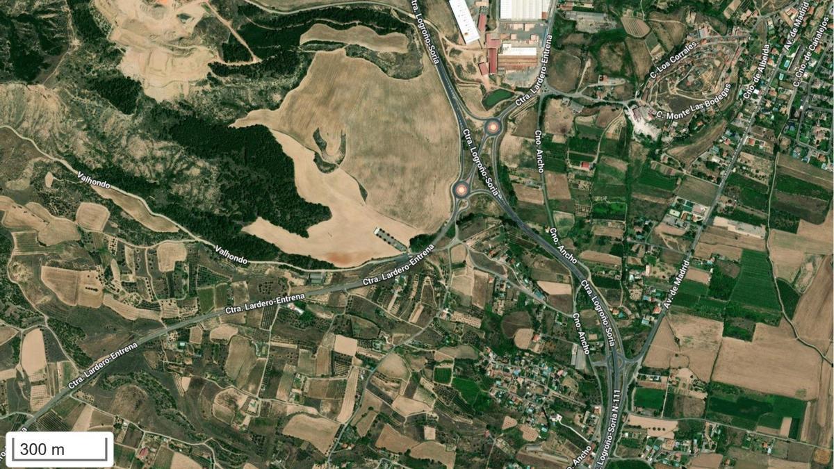 Mapa con la zona donde se ha producido el accidente.