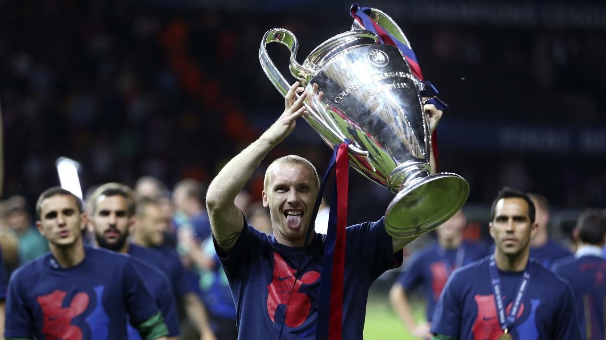 Jérémy Mathieu, en su etapa en el Barcelona