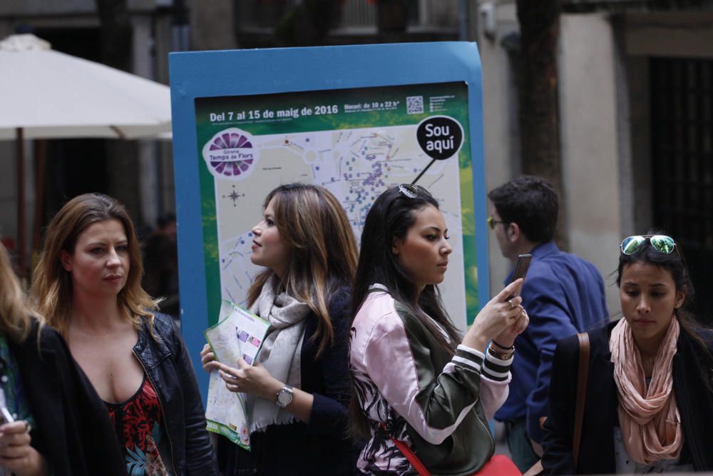 Girona es torna a omplir de visitants el darrer cap de setmana de Temps de Flors