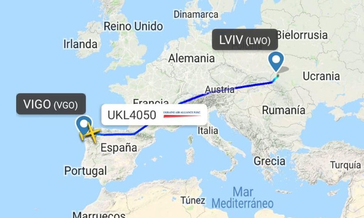 Cinco muertos tras un aterrizaje forzoso en Ucrania de un avión de carga procedente de Vigo