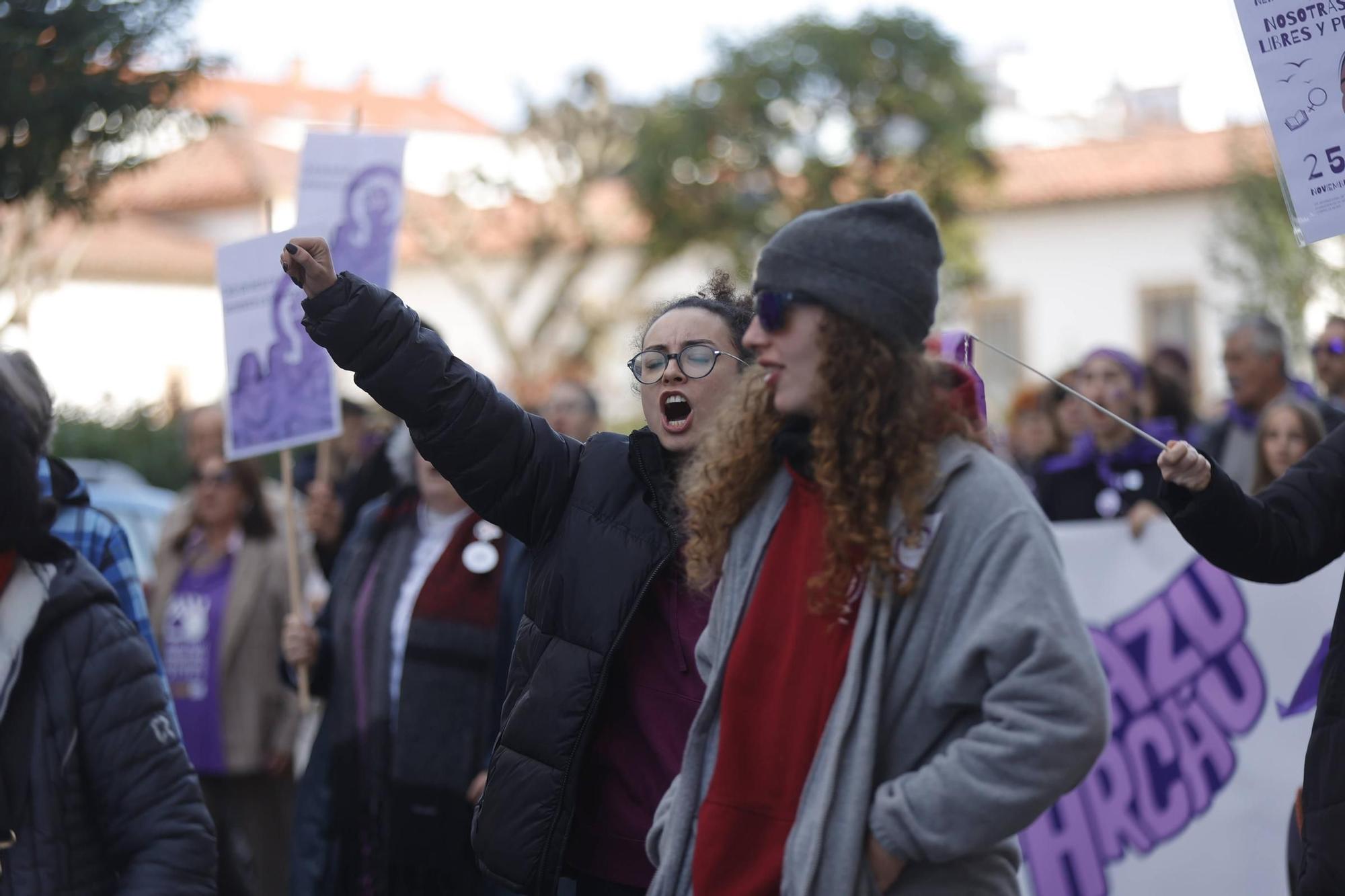 Así fue la manifestación del 25N en Pola de Siero