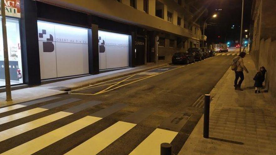 El carrer, un cop s&#039;ha pogut obrir novament al trànsit.