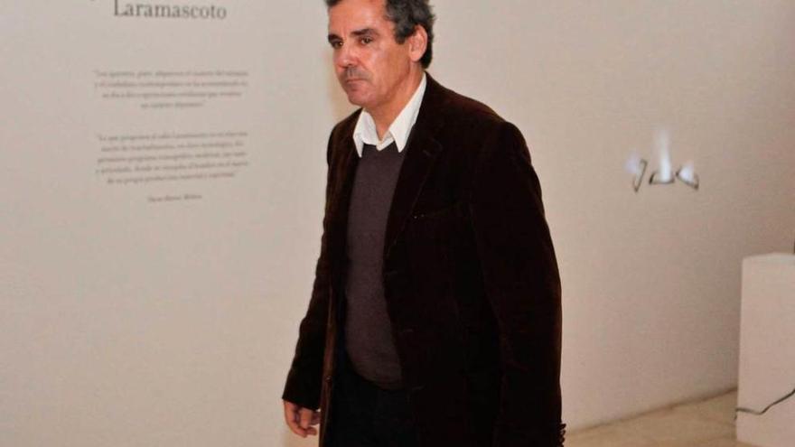 Vicente Domínguez, ayer, en el Museo Barjola.