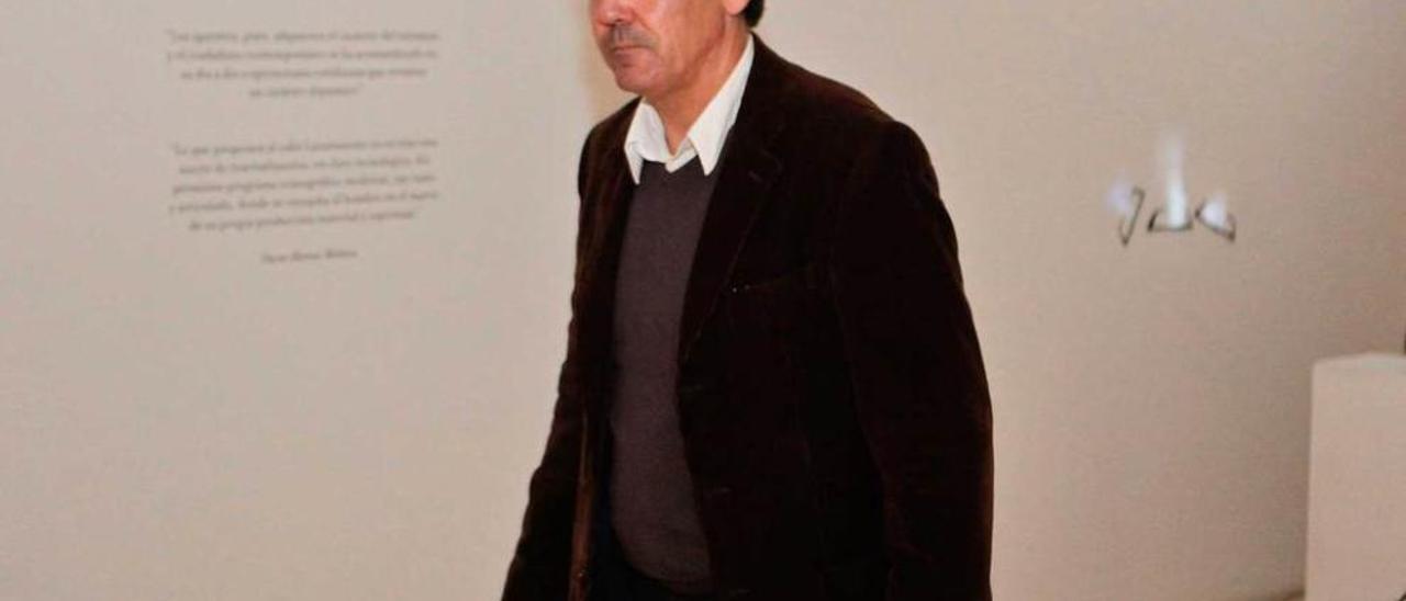 Vicente Domínguez, ayer, en el Museo Barjola.