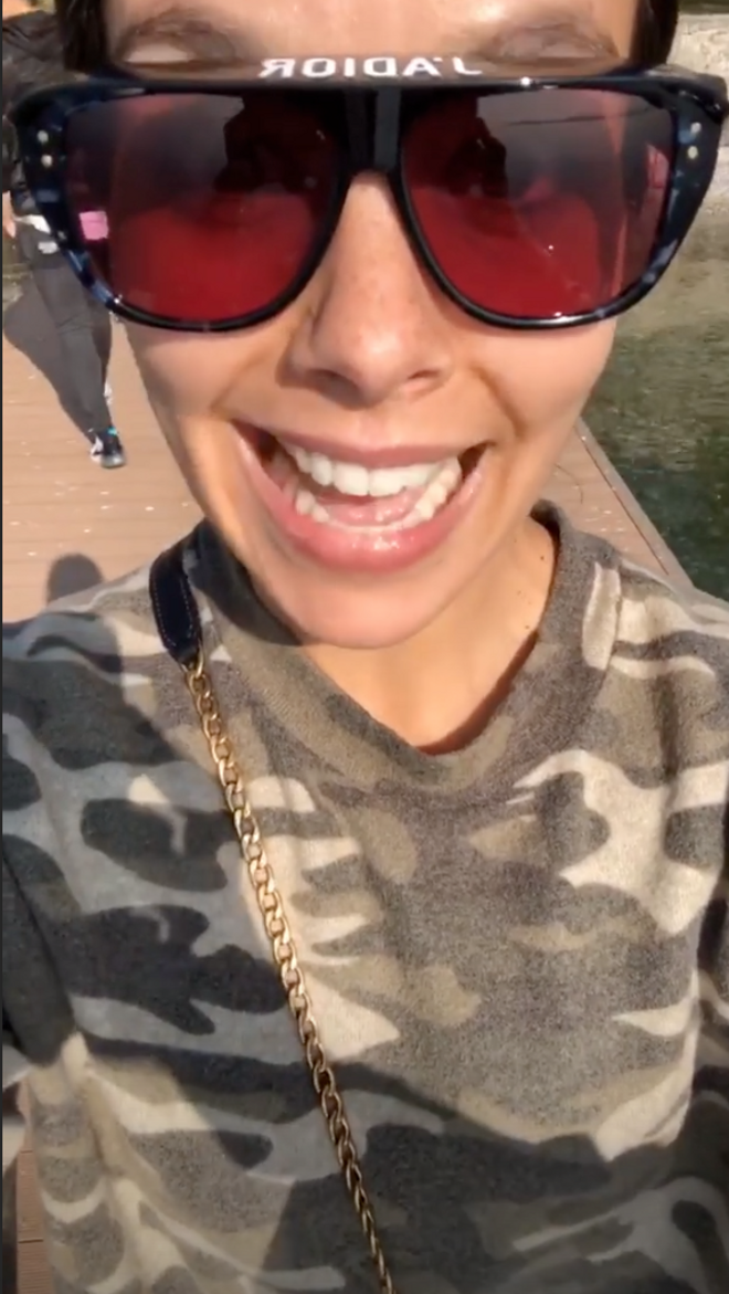 Cristina Pedroche con gafas de sol de Dior