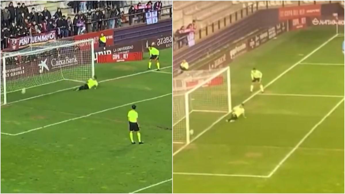 El penalti de Christian Stuani que los árbitros no dieron como válido