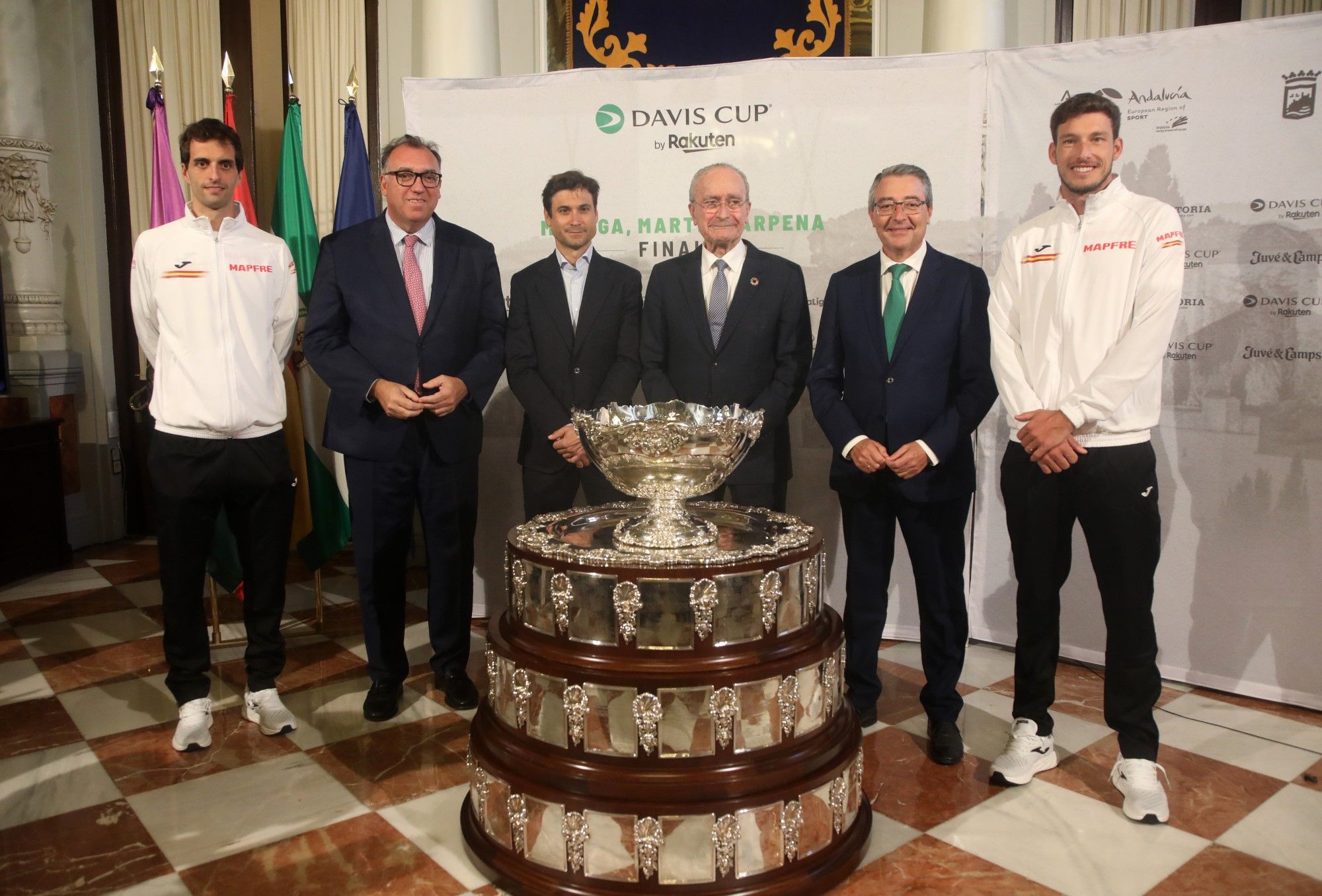 La Copa Davis se presenta en el Ayuntamiento de Málaga