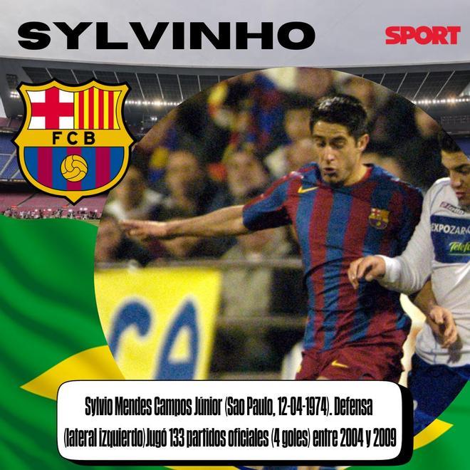 SILVINHO: Sylvio Mendes Campos Júnior (Sao Paulo, 12-04-1974). Defensa  (lateral izquierdo)Jugó 133 partidos oficiales (4 goles) entre 2004 y 2009
