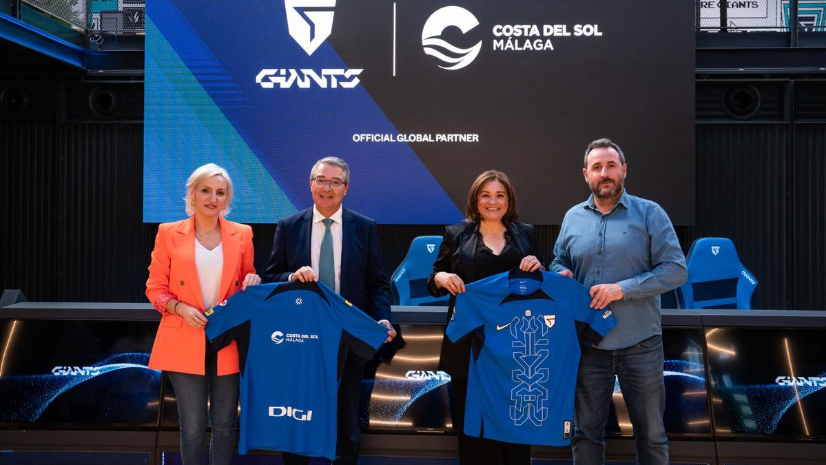 Presentación del acuerdo entre Giants y la Diputación de Málaga.
