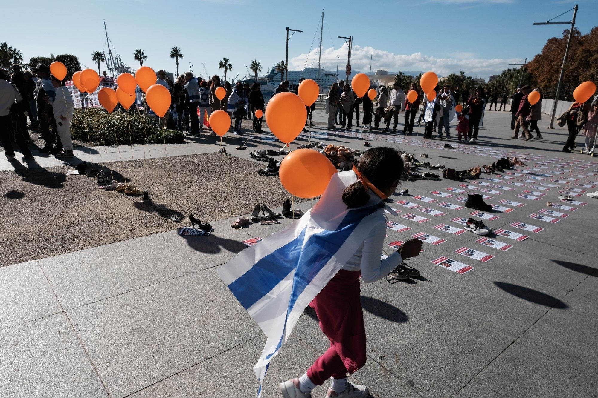 Manifestación de solidaridad con los rehenes secuestrados por Hamás