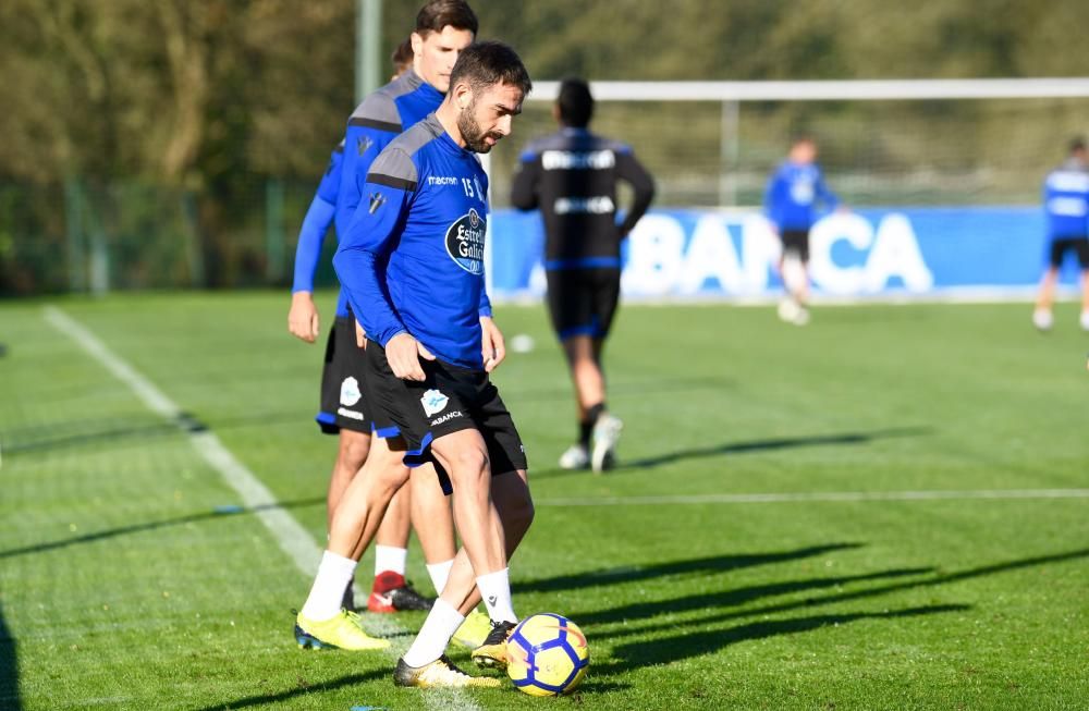 Cristóbal prueba a Valentín, con Juanfran de baja