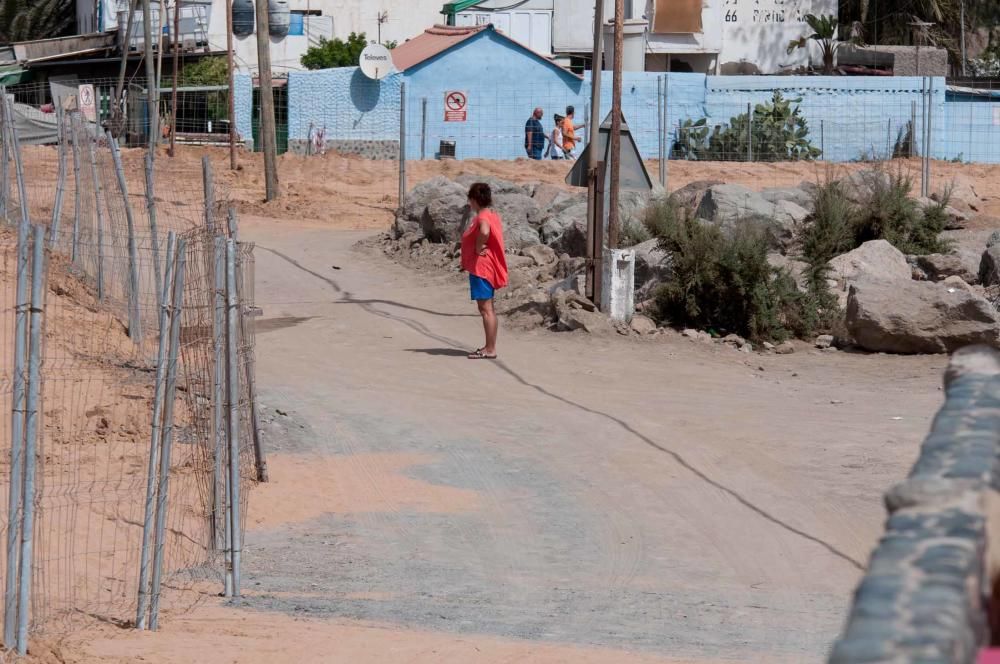 Afectados por la nueva playa de Tauro