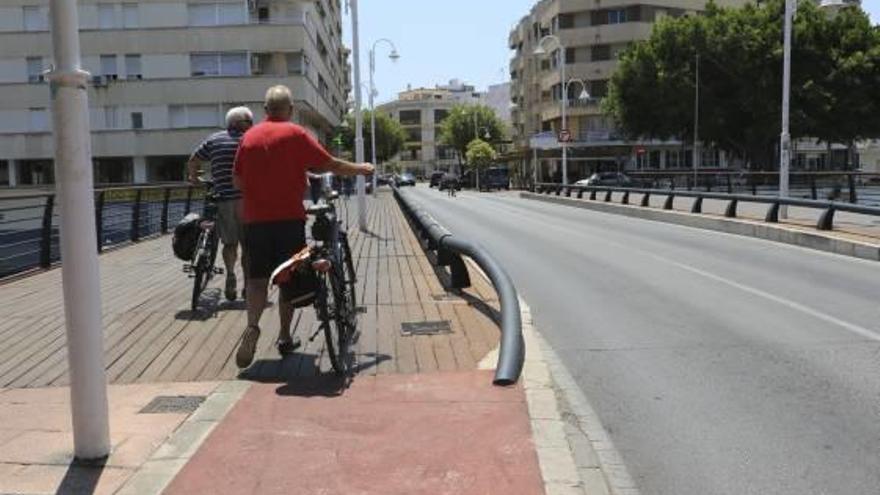 La zona por la que transcurrirá el carril segregado.