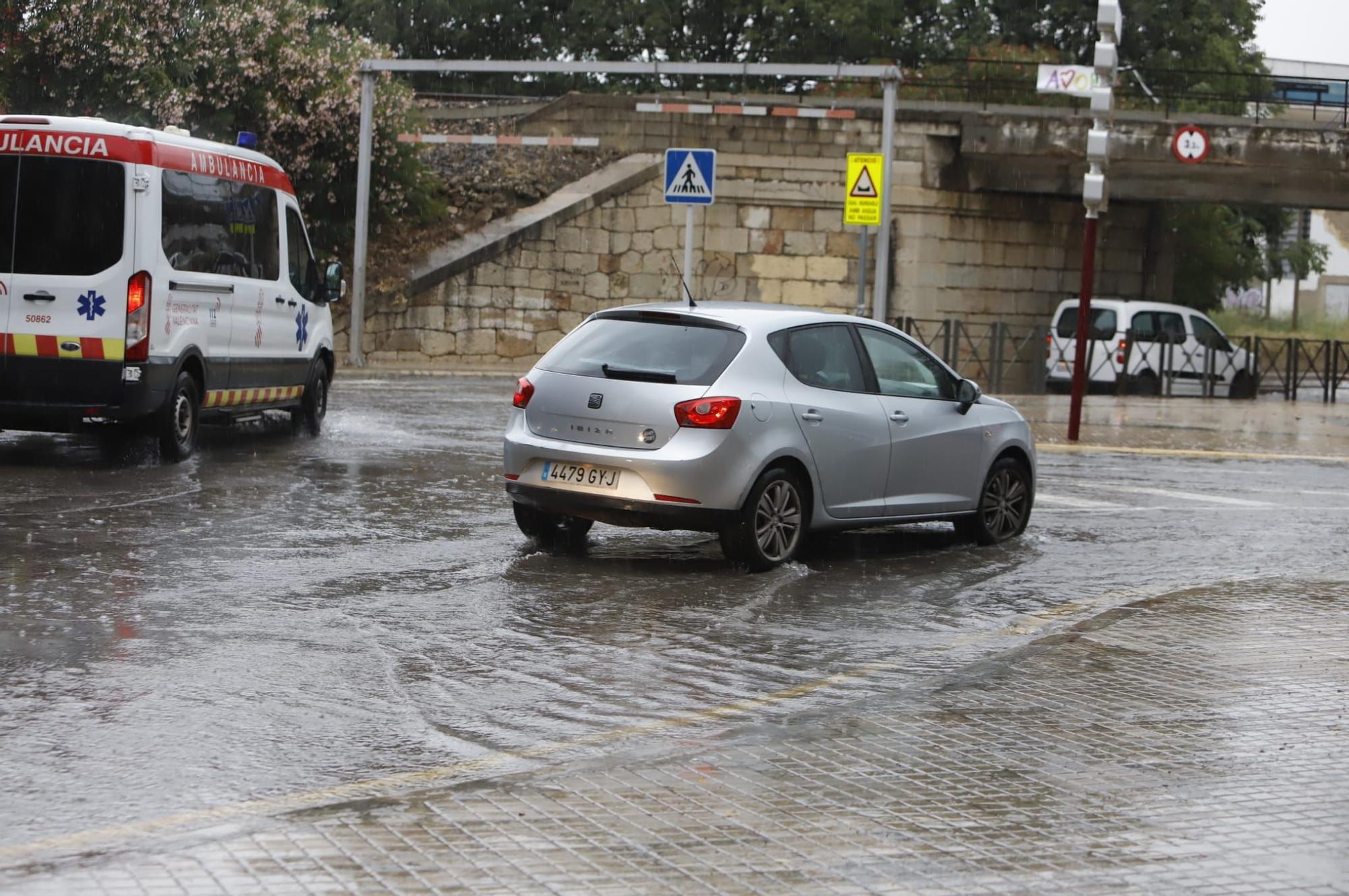 Las lluvias vuelven a golpear con fuerza en Xàtiva