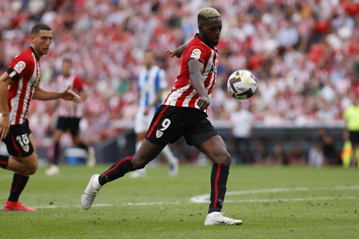 El delantero del Athletic Iñaki Williams durante el partido de la cuarta jornada de Liga contra el Espanyol.