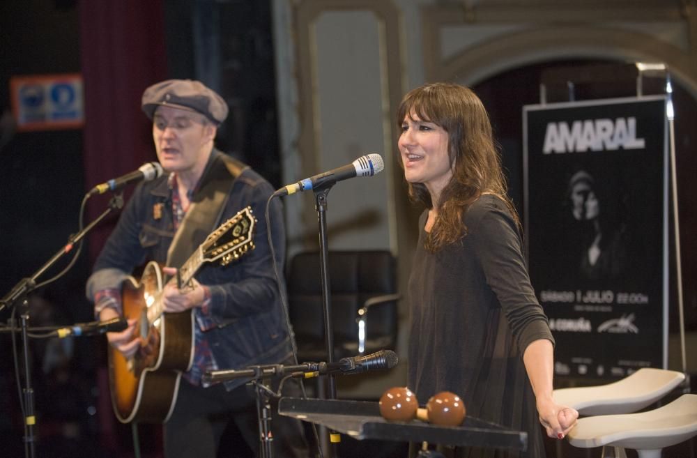 Eva Amaral y Juan Aguirre actuarán el 1 de julio en el Coliseum dentro de su gira 'Noctunal'.