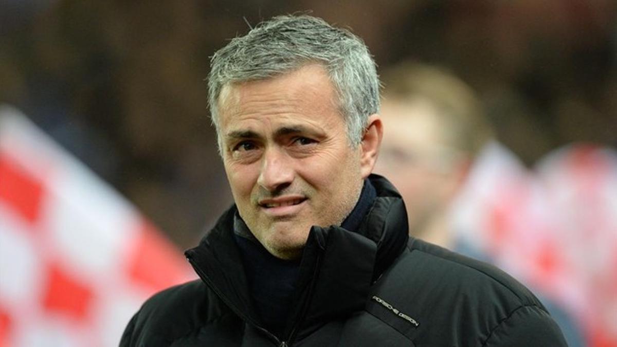 José Mourinho, durante el Stoke-Chelsea.