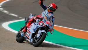El español Marc Márquez (Ducati Desmosedici GP23) se ha reencontrado con la victoria en una carrera de MotoGP al vencer con autoridad la ‘sprint’ del Gran Premio de Aragón que se ha disputado en el circuito Motorland de Alcañiz, en agosto de 2024.